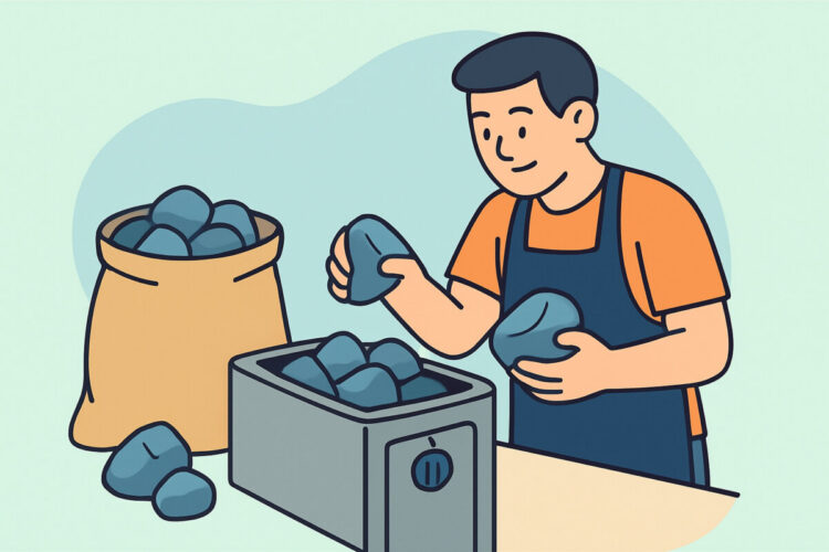 Kiukaan kivien valinta ja vaihto – materiaalit